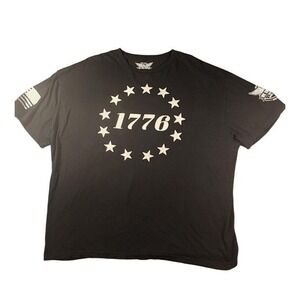 We The People Holsters 1776 Shirt‎ Mens 3XL Black Patriotic USA Flag Graphic Tee